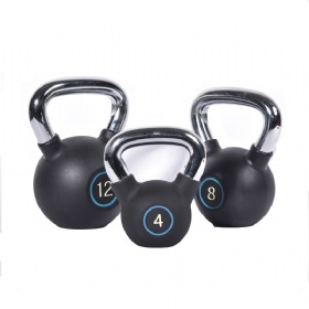 Rubber coated kettlebell