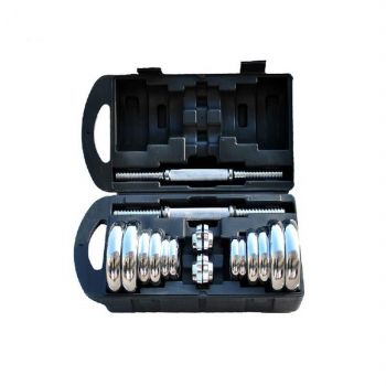 Plating dumbbell set