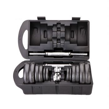 Plating dumbbell set